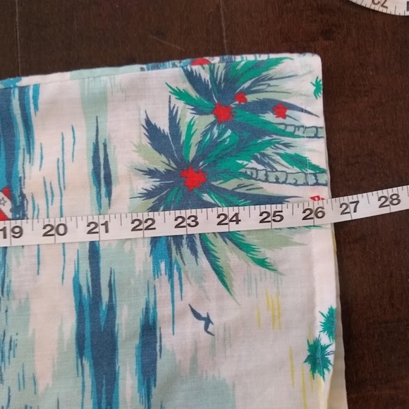 Vintage 80s Beach Print Button Down Shirt XL - Picture 7 of 8